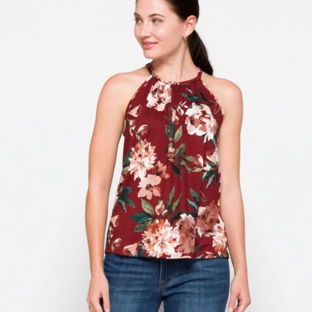 🔥 Floral Blouse Tank M